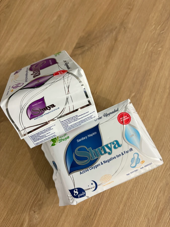 opakowania podpasek Shuya Health